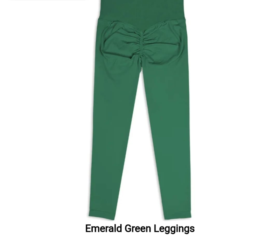 Scrunch Leggings Emerald Green