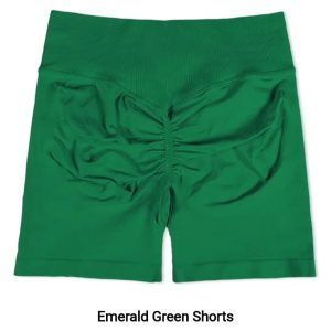 Scrunch Shorts Emerald Green