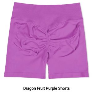 Scrunch Shorts Dragon Fruit Purple