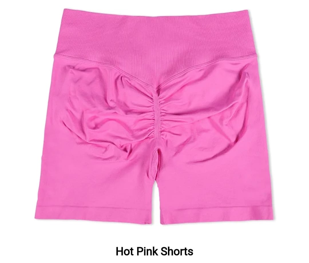 Scrunch Shorts Hot Pink